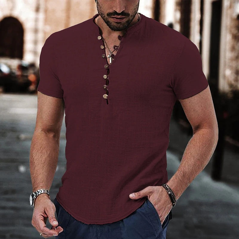 Men's Casual Linen Shirt