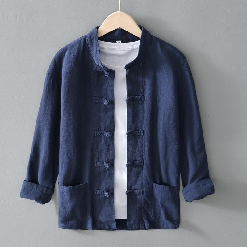 Men's cotton and linen cardigan | PolarNut