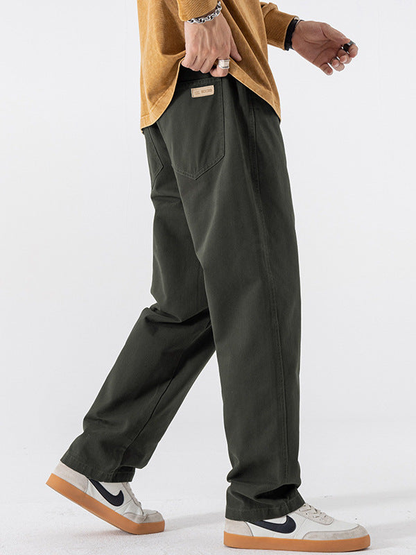 Mens Straight Leg Casual Cotton Pants | PolarNut
