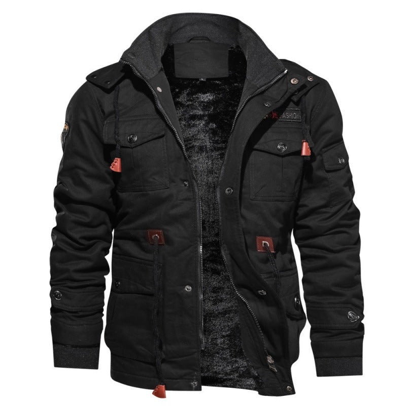 Mens Hooded Fleece Lined Jacket | PolarNut