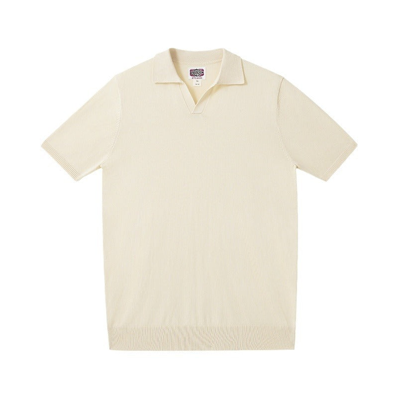 Men's Casual Silk Blend Polo Shirt