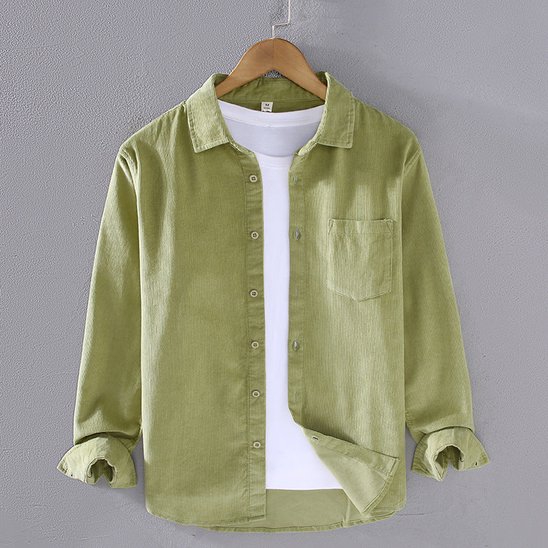 Men's Corduroy Long Sleeve Shirt