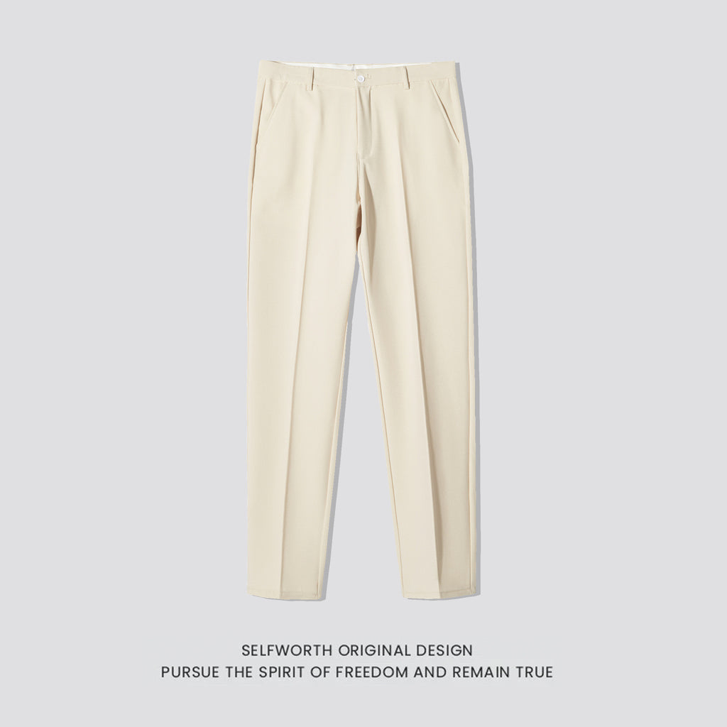 Slim-Fit Casual Trousers