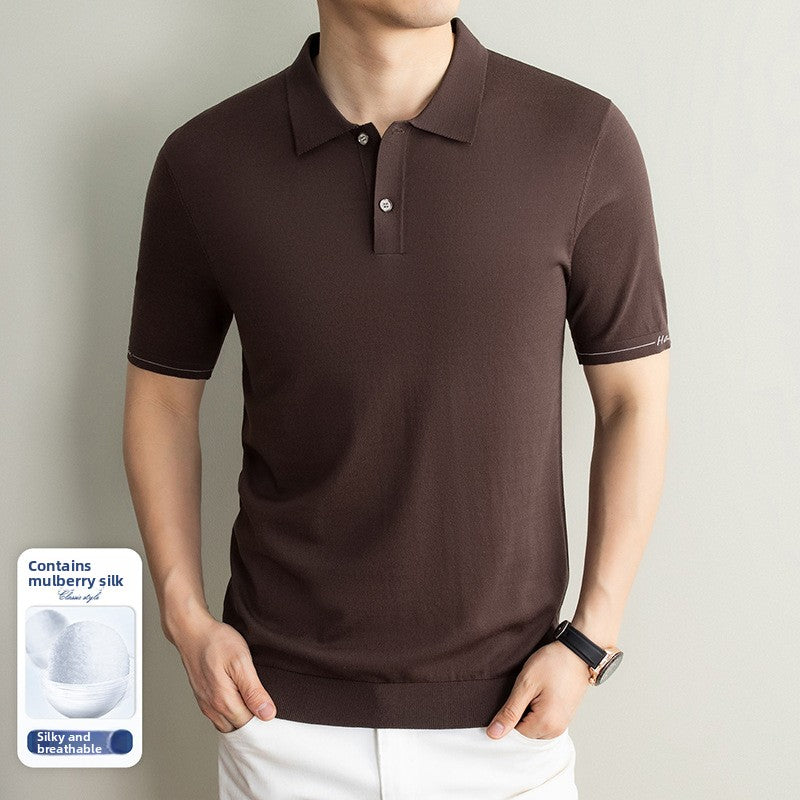 Men's Tencel Linen Polo Shirt