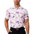 Men's Printed Golf Polo Shirt