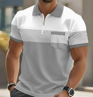Men's Striped Polo Shirt
