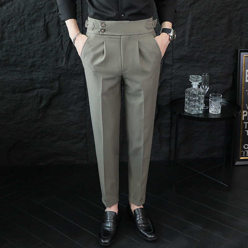 Straight-leg Stretch Casual Pants